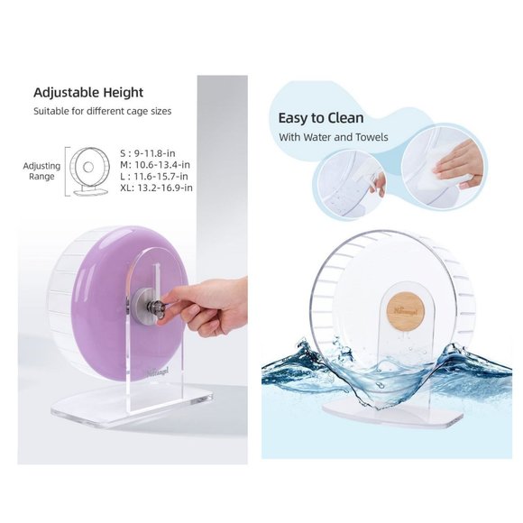 Exercise Wheel 12" suitable for hedgehog, hamster, gerbils, mice and small pets - Picture 4 of 6